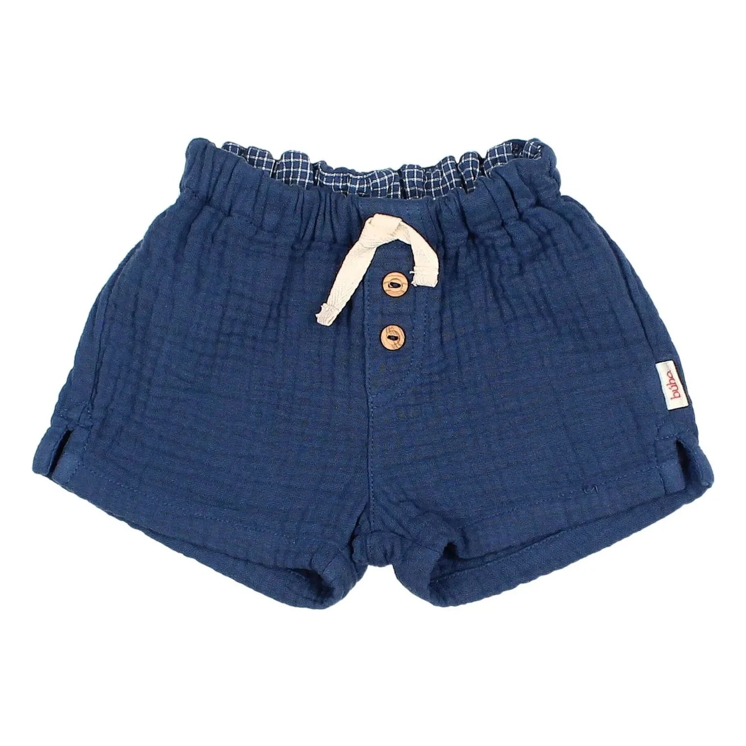 Búho - Pantalón corto de gasa de algodón | Azul marino