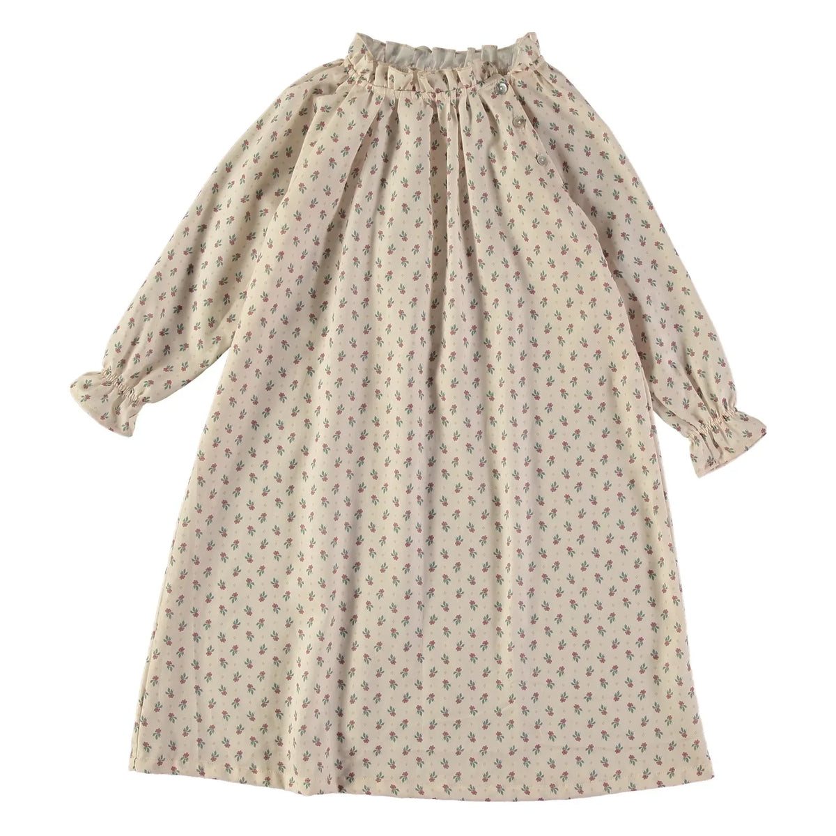 Risu Risu - Camisón de Algodón Orgánico Armonía Floral | Beige
