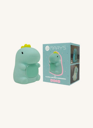 Mary's - Reloj de Alarma Dino y Lámpara Nocturna | Azul Verde