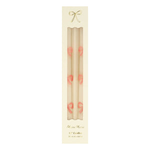 Meri Meri - Velas con lazos rosas - Set de 2