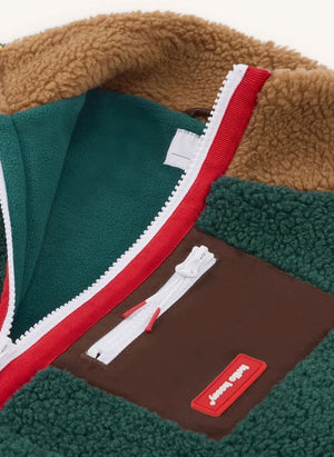 Hello Hossy - Chaqueta de forro polar con cremallera | Verde