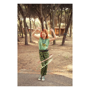 Sisters Department - Camiseta Alicia de Algodón con Hombreras | Verde