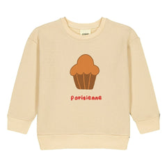 Studio Bohème - Sudadera de algodón orgánico Bart Brioche | Amarillo pálido