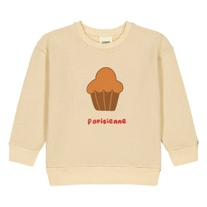Studio Bohème - Sudadera de algodón orgánico Bart Brioche | Amarillo pálido