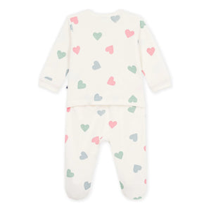 Petit Bateau - Sleep Well Sünger Kalp Pijamalar | Ekru