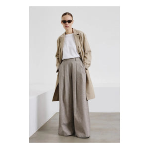 Pomandère - Pantalones de gabardina de algodón | Crema