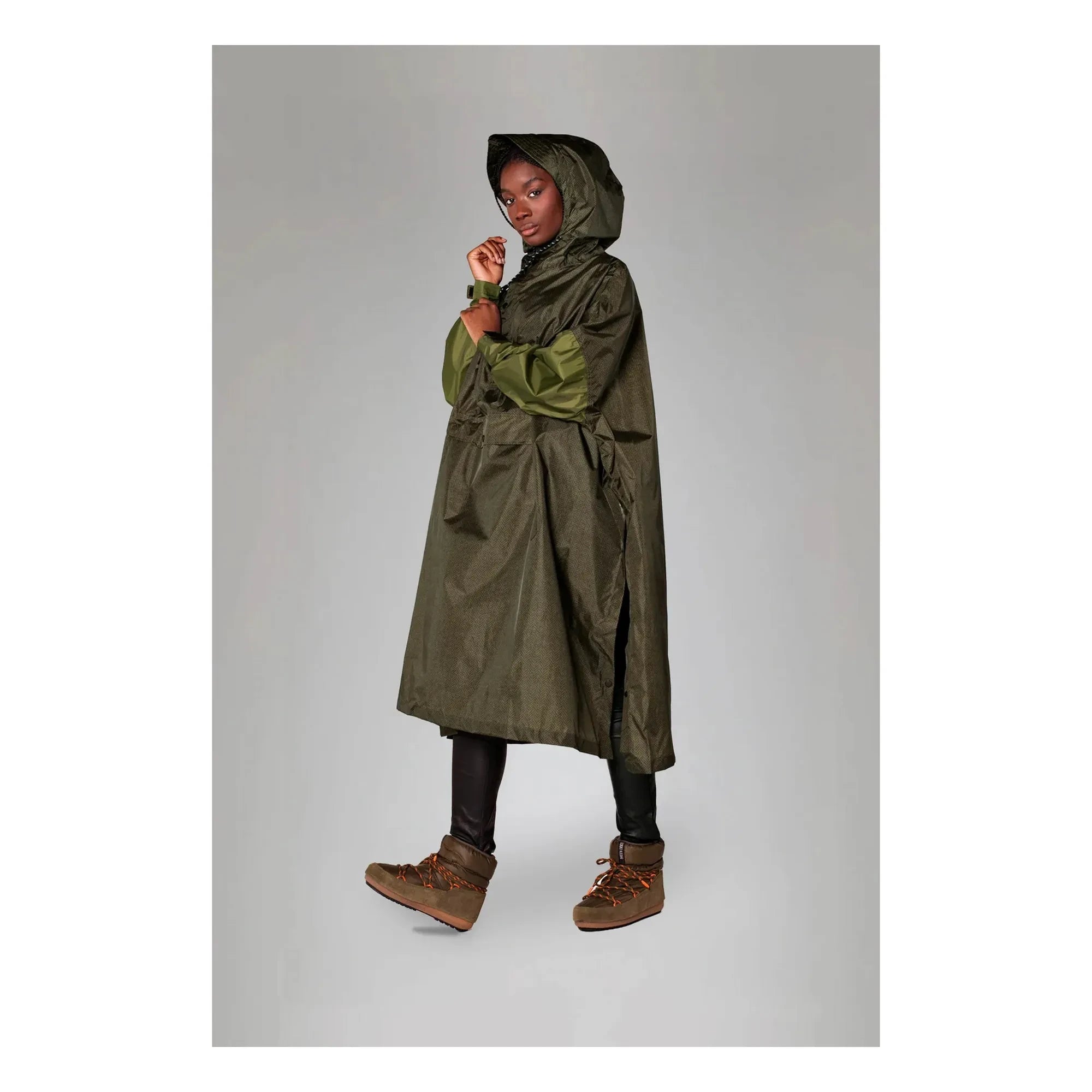 Rainkiss - Poncho Impermeable Espiga - Colección Mujer | Marrón
