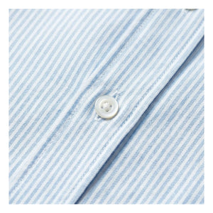 Smallable Woman - Camisa corta de rayas Chili | Azul hielo