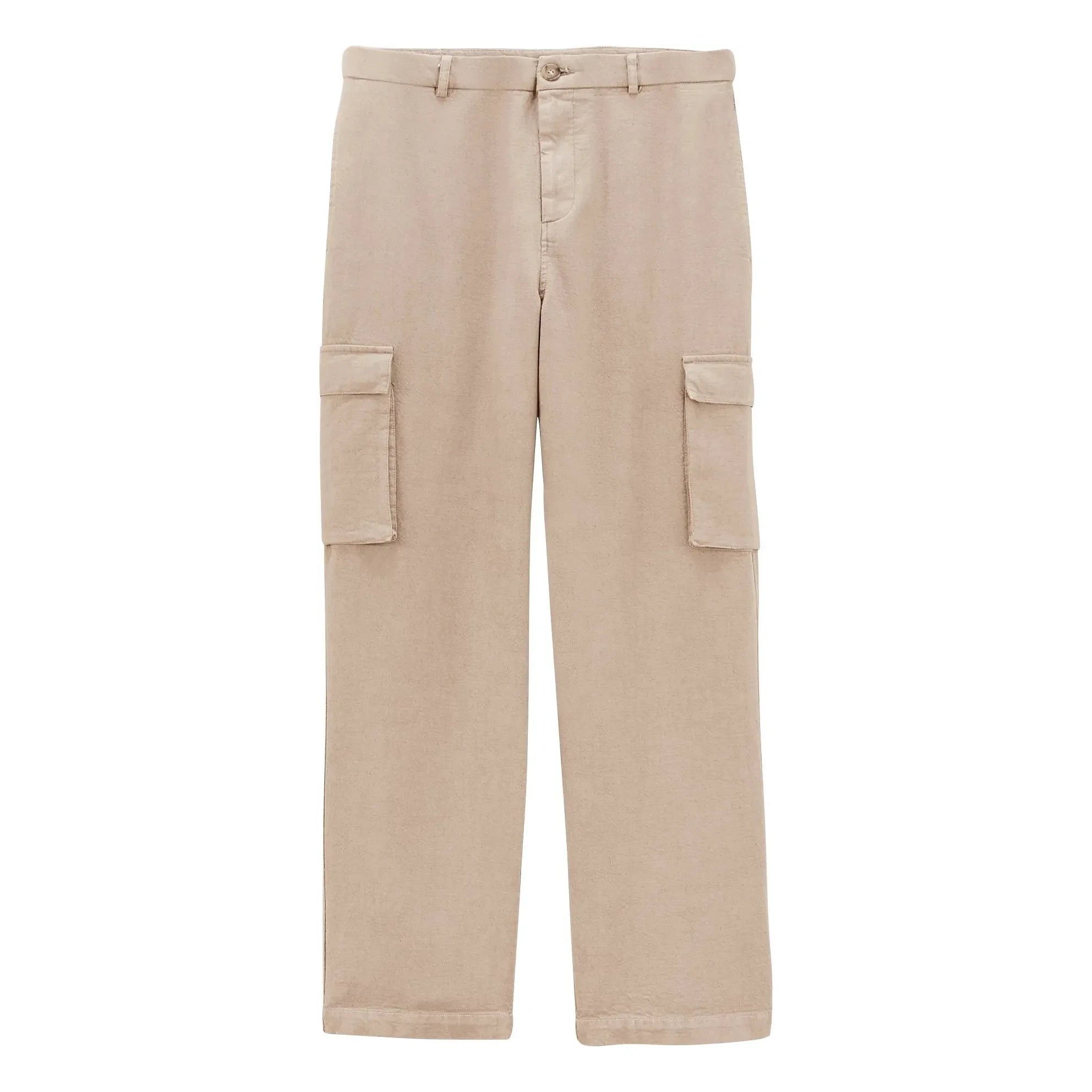 Noyoco - Pantalones Cargo de Algodón Orgánico | Beige