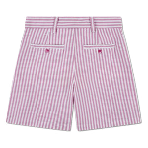 Lacoste - Shorts Pinch de Algodón Orgánico con Rayas | Rosa