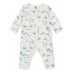 Petit Bateau - Pijama Savane | Blanco