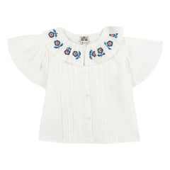 Bonton - Blusa Nancy con cuello bordado | Crudo