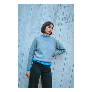 Poudre Organic - Azalea Yün Kazak | Mavi