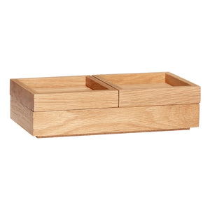 Hübsch - Caja de Almacenamiento de Roble FSC | Roble
