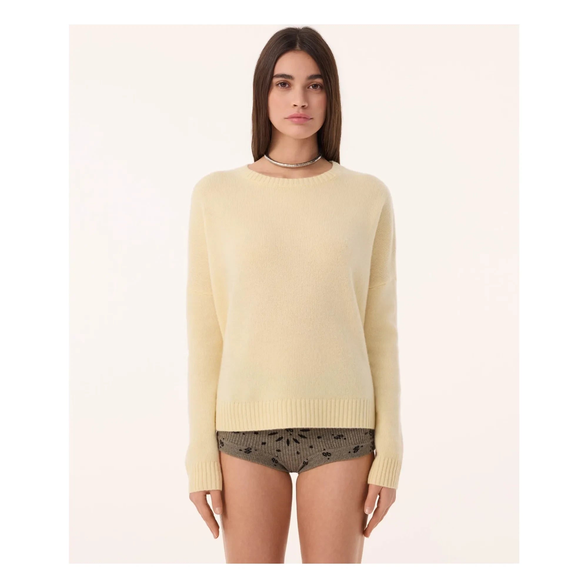 Kujten - Jersey de cachemir Amelie | Verde anís