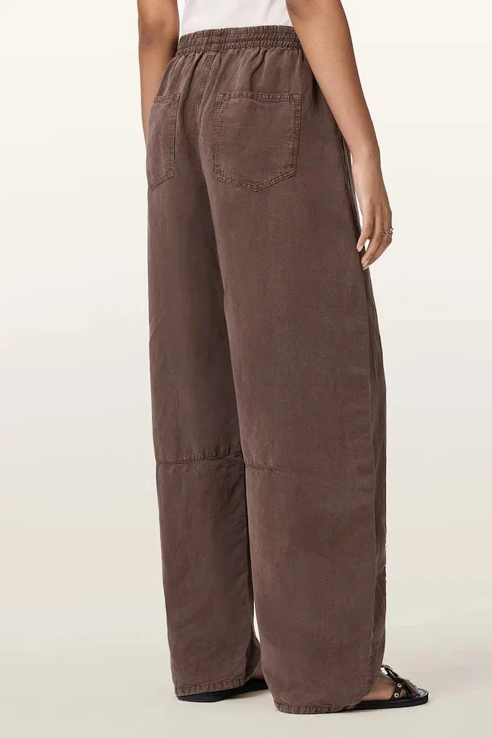 Pantalón JETT de pernera ancha de mezcla de lino para mujer AllSaints