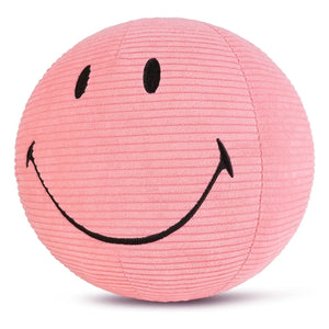 Bon Ton Toys - SMILEY - Peluche Smiley de pana suave | Rosa empolvado