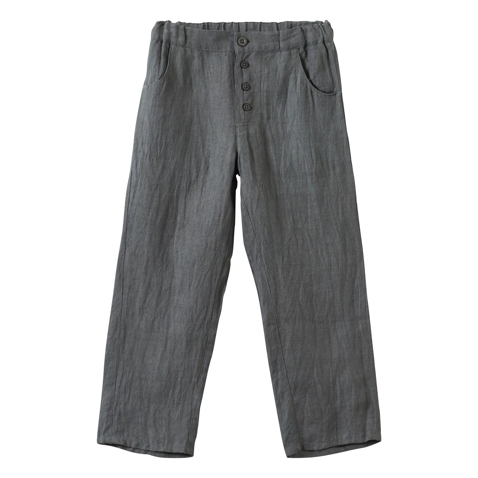 Pantalones de Lino Sullivan - Caramelo | Gris Oscuro