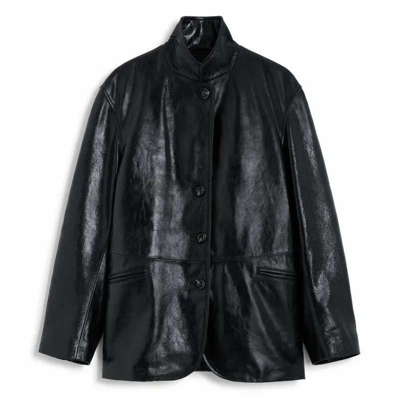 Soeur - Chaqueta de cuero Luciano | Negro