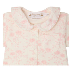 Bonpoint - Conjunto de top y pantalón corto Laelia Fleuri de algodón orgánico | Rosa
