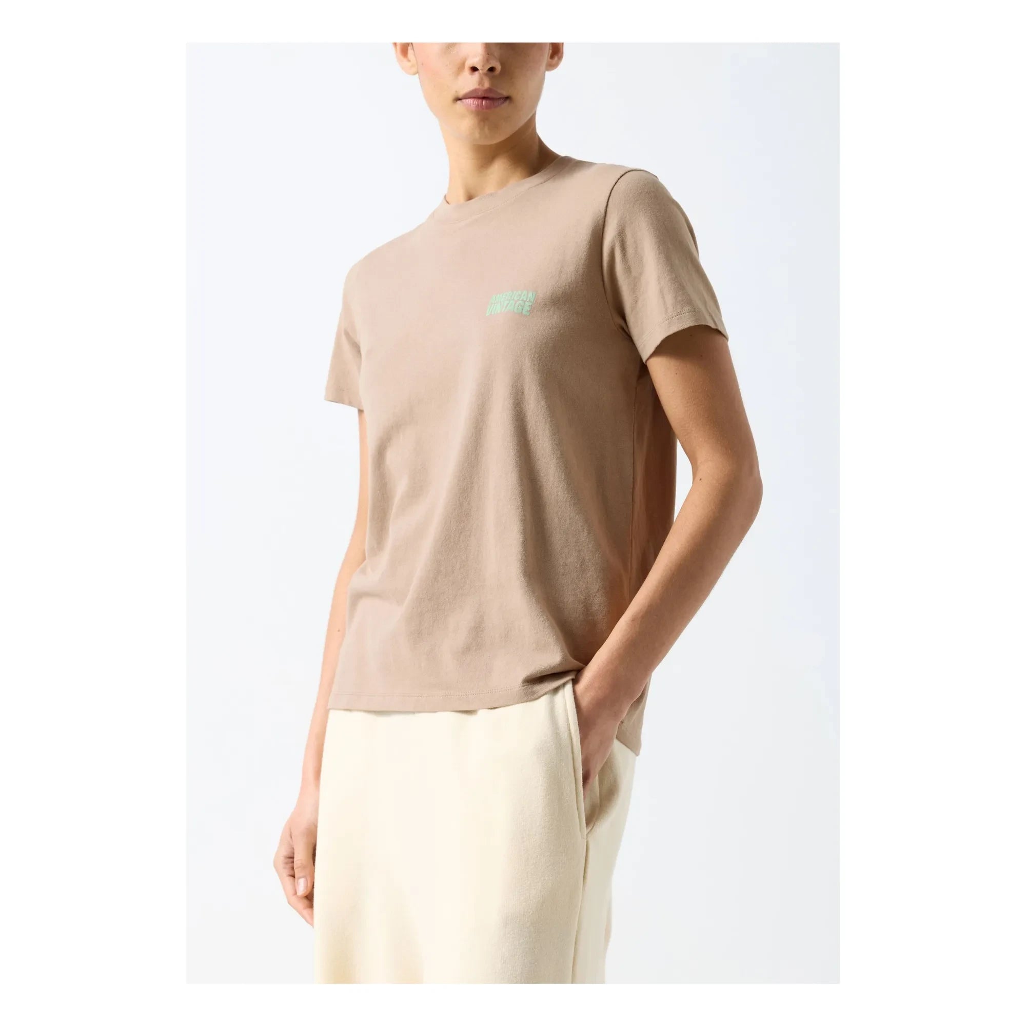 American Vintage - Camiseta de algodón Ykobow | Beige