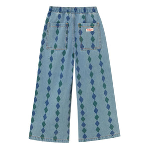 Tinycottons - Jeans Losange Corte Holgado | Azul