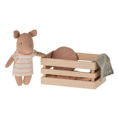 Maileg - Cerdito en caja - Niña