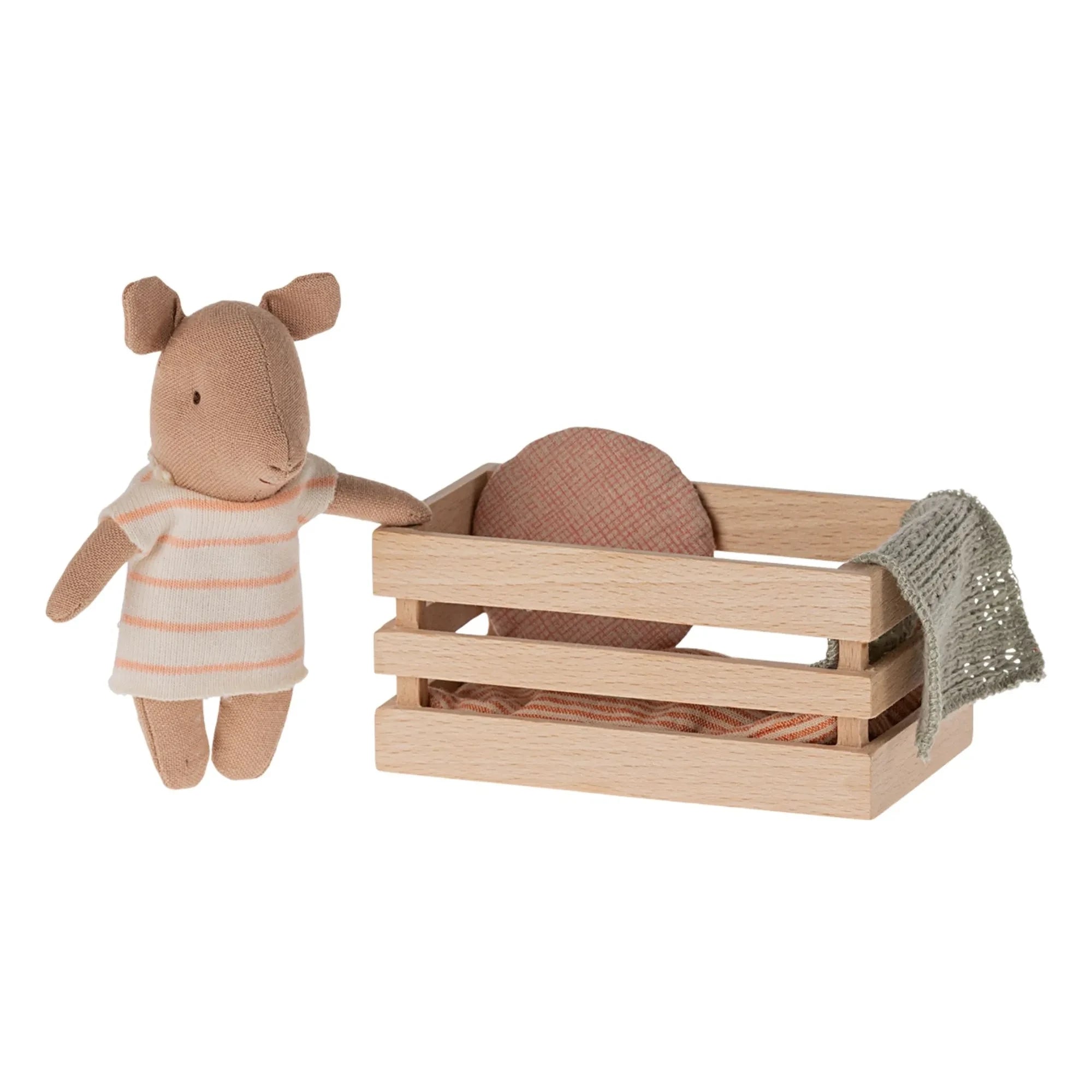Maileg - Cerdito en caja - Niña