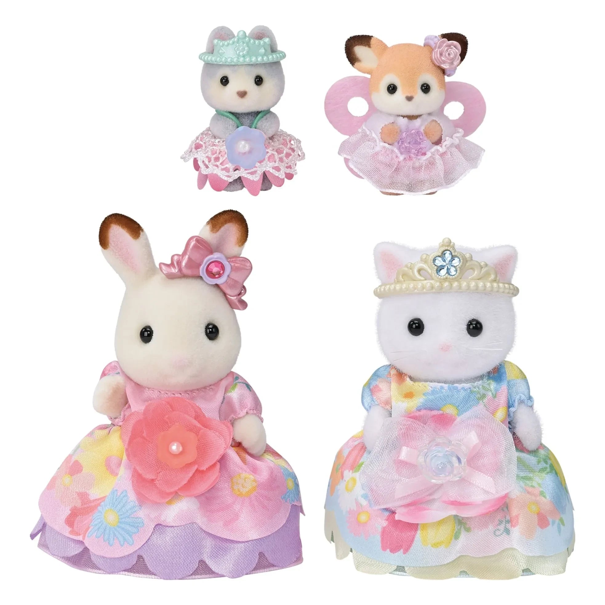 Sylvanian Families - Princesas con vestidos florales