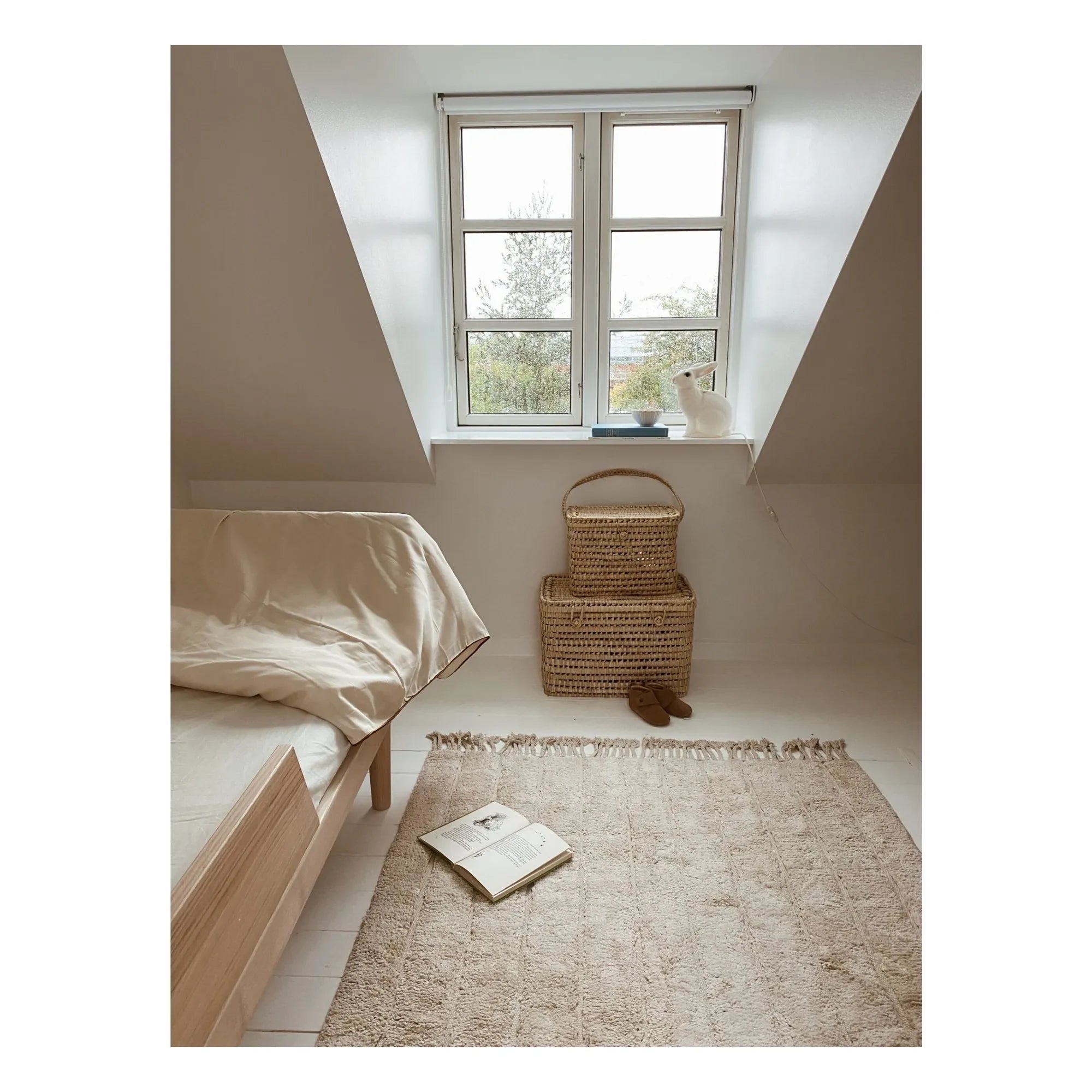 KAS Kopenhagen - Sábana bajera ajustable Eli | Blanco