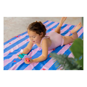 Quut - Toalla de playa de microfibra Phare Cœurs | Rosa