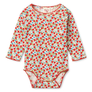 Flöss - Floral Fresa Bodysuit | Rojo