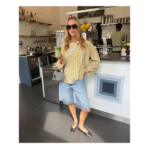 SISSEL EDELBO - Camisa de rayas Mirelle | Amarillo