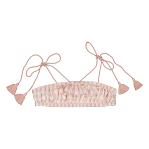 Louis Louise - Traje de baño de vichy de 2 piezas | Rosa empolvado