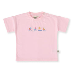 Goldie + Ace - Camiseta Bateaux | Rosa pálido