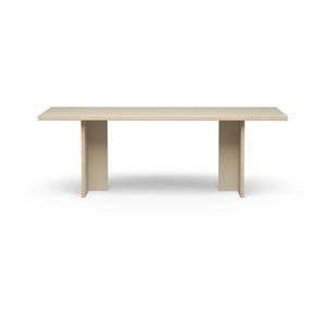 HKliving - Mesa de comedor rectangular | Crema