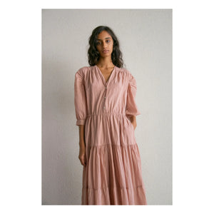 THEAVANT - Vestido de Gasa Joana Pamuk | Beige