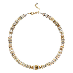 Sigal - Collar Rondelle Twist | Blanco