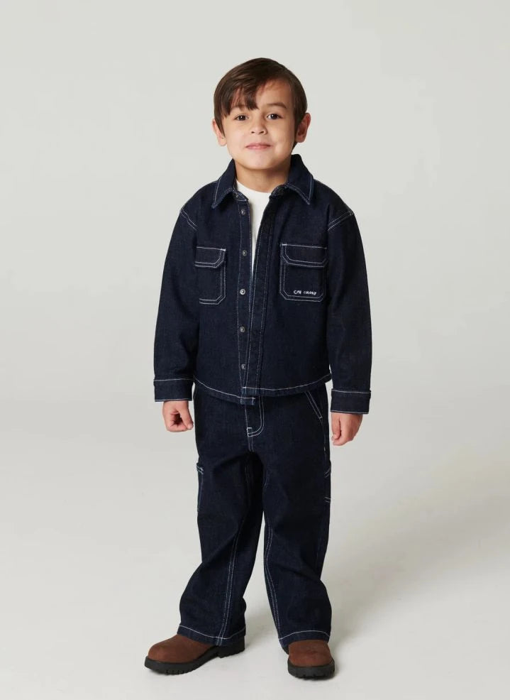 Copenhagen Colors - Camisa denim de algodón orgánico | Azul oscuro