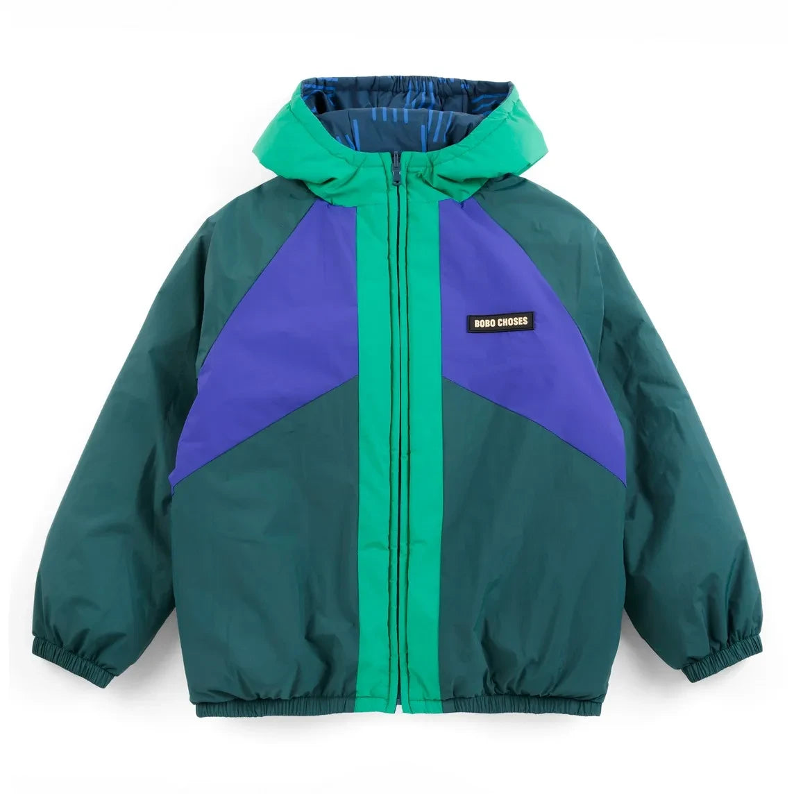 Bobo Choses - Chaqueta de fibra reciclada reversible | Azul marino