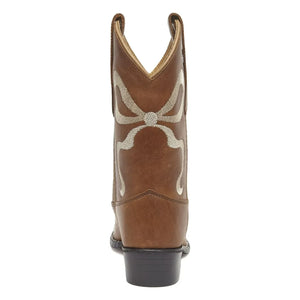 Bootstock - Botines de piel Bow | Marrón