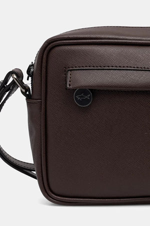 Bolso de hombro de piel para hombre Paul&Shark