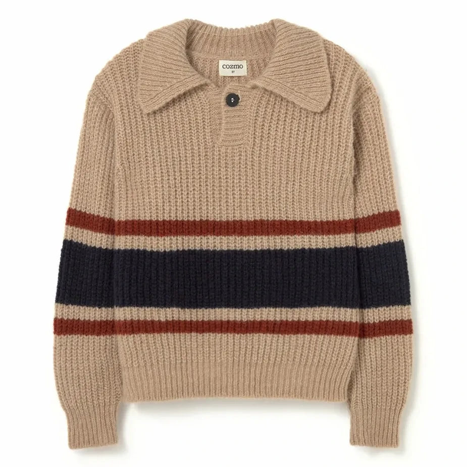 Cozmo - Jersey Bari con cuello polo | Beige