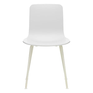 Vitra - Silla con patas de tubo Hal RE - Jasper Morrison | Algodón Blanco