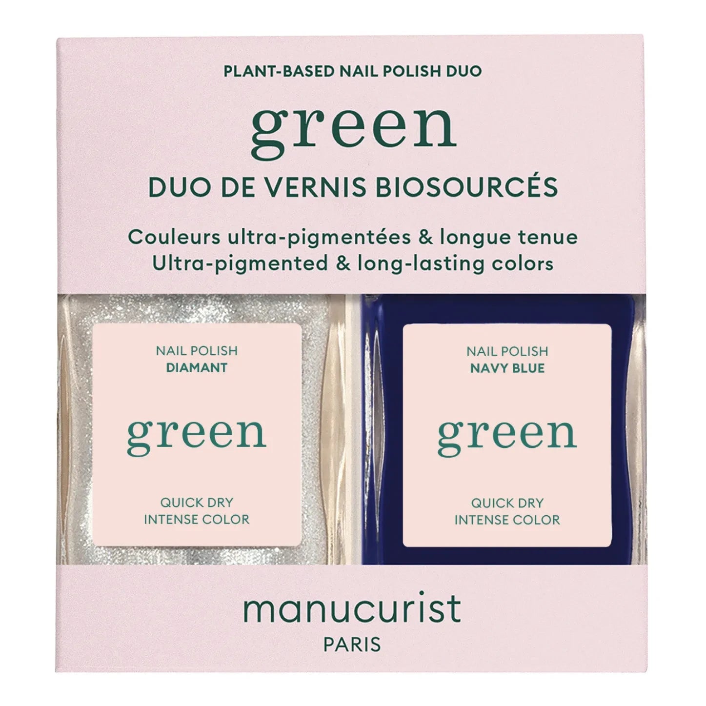 Manucurist - Set Dual de Esmaltes Diamante y Azul Marino