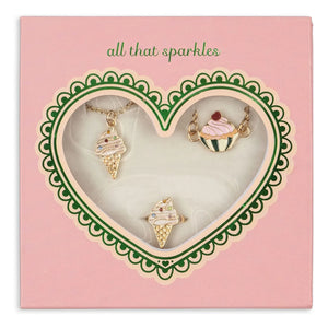 Konges Sløjd - Set de Collar, Pulsera y Anillo Glaces | Dorado