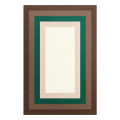The Socialite Family - Alfombra de lana Luna Quadro | Verde