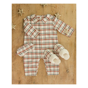 Rylee + Cru - Pantufla de franela Holiday | Crudo