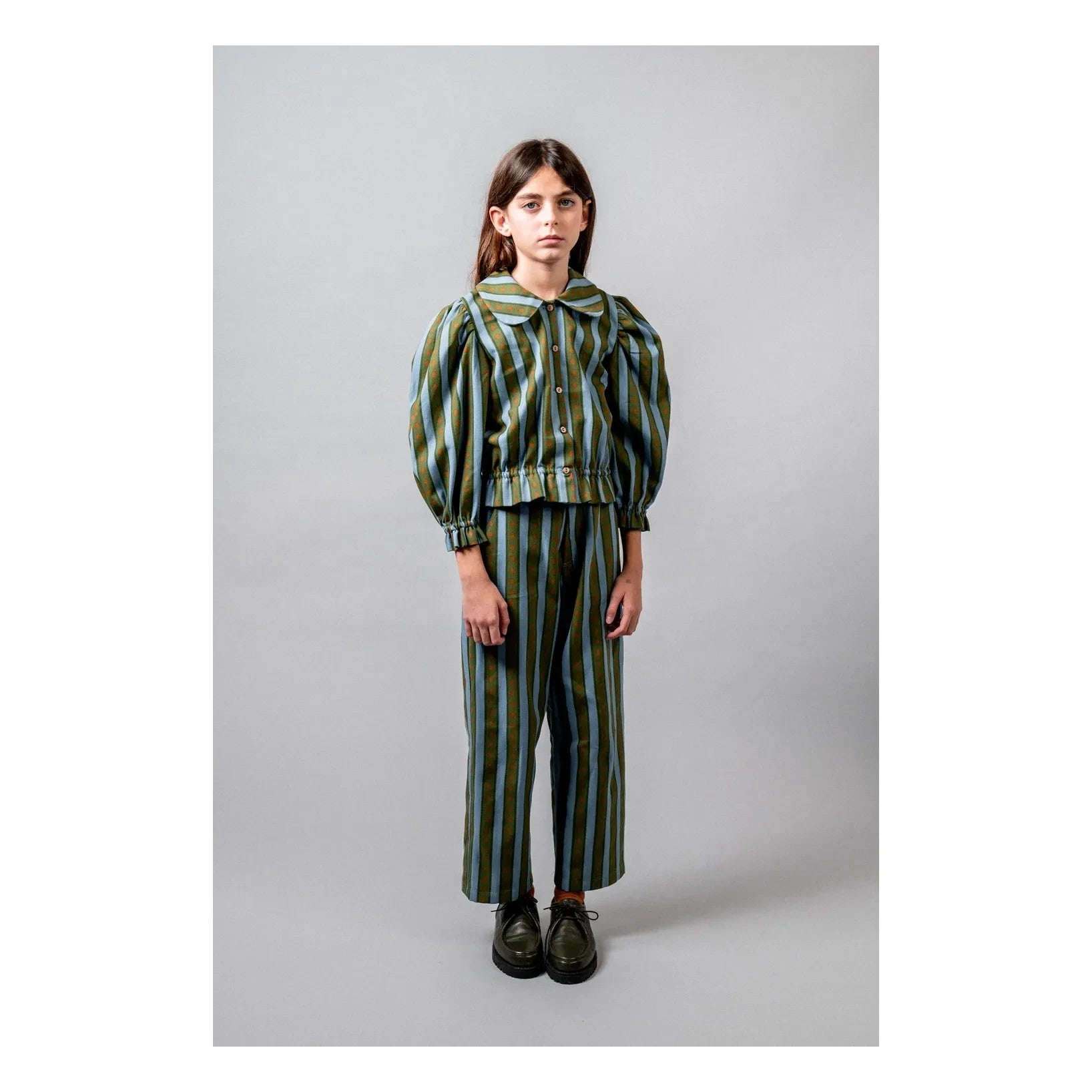 birinit - Pantalón de rayas Levante | Verde