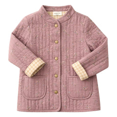 Lililotte - Chaqueta de algodón orgánico Valentina Fleurie | Rosa empolvado